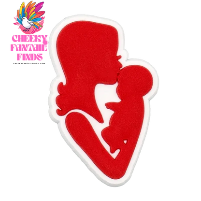 1/12pcs Mom Life Shoe Charms for Women Shoe Decorations Pink Heart Pins for Mother Buckle MaMa Sandal Accessories Ornament - Cheeky Fantail Finds