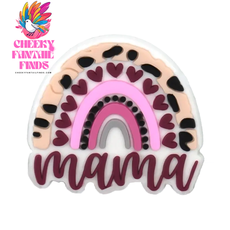 1/12pcs Mom Life Shoe Charms for Women Shoe Decorations Pink Heart Pins for Mother Buckle MaMa Sandal Accessories Ornament - Cheeky Fantail Finds