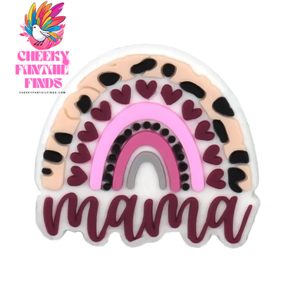 1/12pcs Mom Life Shoe Charms for Women Shoe Decorations Pink Heart Pins for Mother Buckle MaMa Sandal Accessories Ornament - Cheeky Fantail Finds