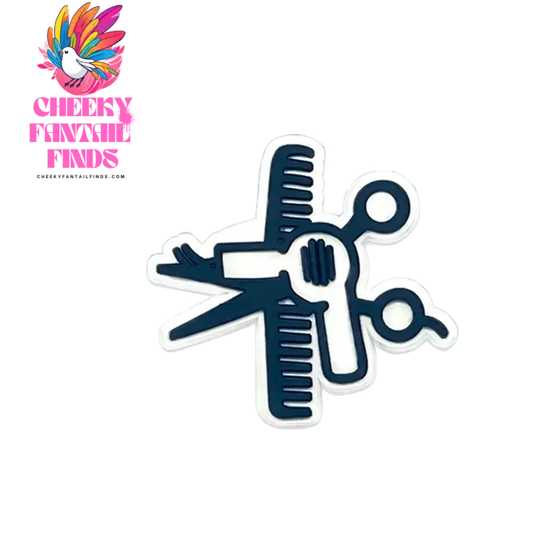 1/12pcs PVC Hairdressing Shoe Charms for Women Girl Pins Hairdryer Curling Iron Scissor Pins Accessories Shoe Decorations Buckle - Cheeky Fantail Finds