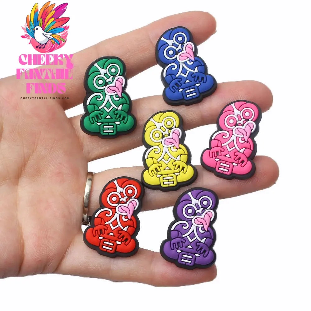 1-15pcs New Zealand style monkey shoe decoration shoe charms/shoe accessories for clogs kids school gift fit wristband Cheeky Fantail Finds