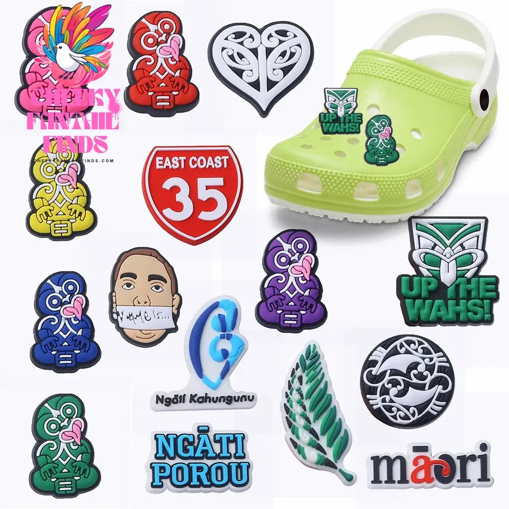 1-15pcs New Zealand style monkey shoe decoration shoe charms/shoe accessories for clogs kids school gift fit wristband Cheeky Fantail Finds