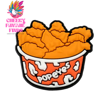 1/16PCS Shoe Charms Cute Delicious Food Fried Chicken Sushi Desserts Shoe Buckle Pins for Clogs Sandals Women Men Shoe Decor Cheeky Fantail Finds