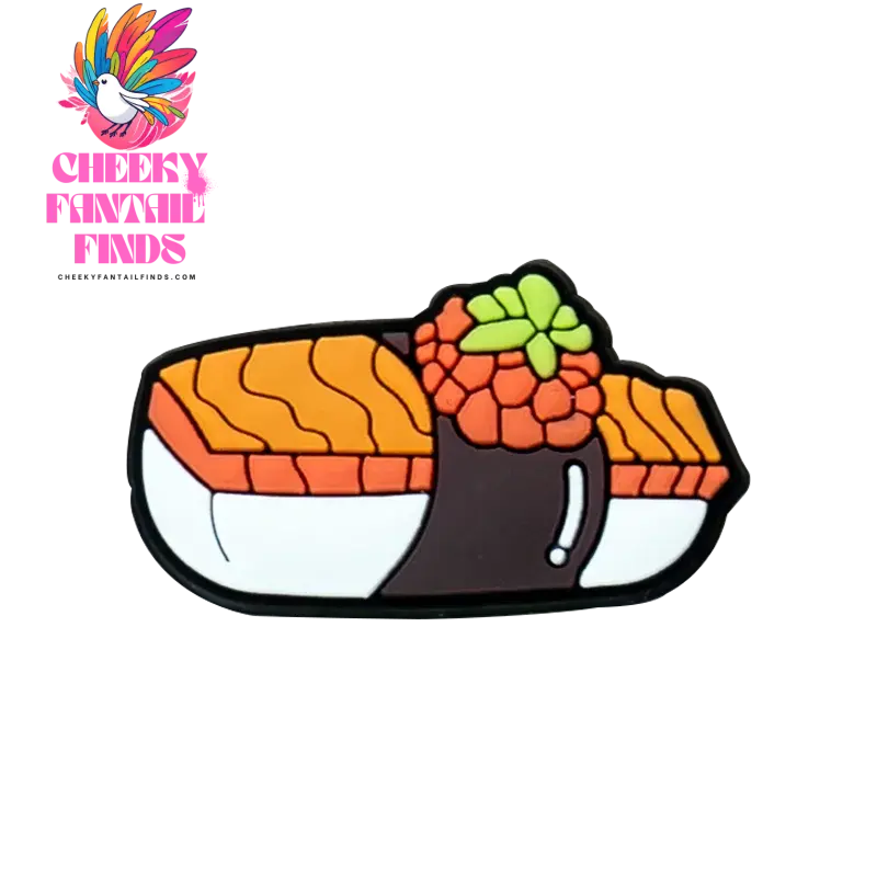 1/16PCS Shoe Charms Cute Delicious Food Fried Chicken Sushi Desserts Shoe Buckle Pins for Clogs Sandals Women Men Shoe Decor Cheeky Fantail Finds