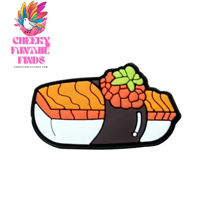 1/16pcs Food Shoe Charms Sushi Rice Ball Squid Coffee Shoe Clips Accessories Decorations Pins Clog Jeans for Kids Women Gift Cheeky Fantail Finds