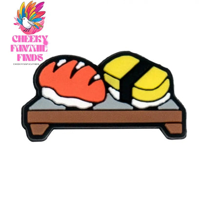 1/16pcs Food Shoe Charms Sushi Rice Ball Squid Coffee Shoe Clips Accessories Decorations Pins Clog Jeans for Kids Women Gift Cheeky Fantail Finds