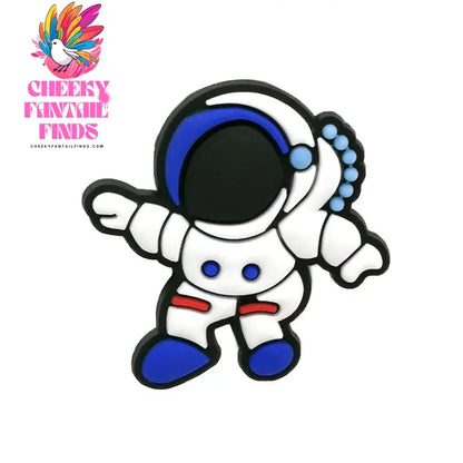 1/16pcs PVC Spaceship Shoe Charms Cartoon Astronaut Cool UFO ET Shoe Accessories Decorations Pins for Men Boy Kids Sandal Gifts - Cheeky Fantail Finds