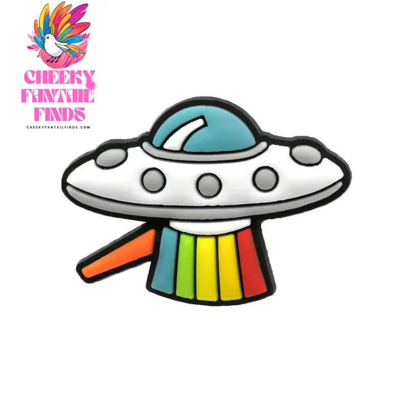 1/16pcs PVC Spaceship Shoe Charms Cartoon Astronaut Cool UFO ET Shoe Accessories Decorations Pins for Men Boy Kids Sandal Gifts - Cheeky Fantail Finds