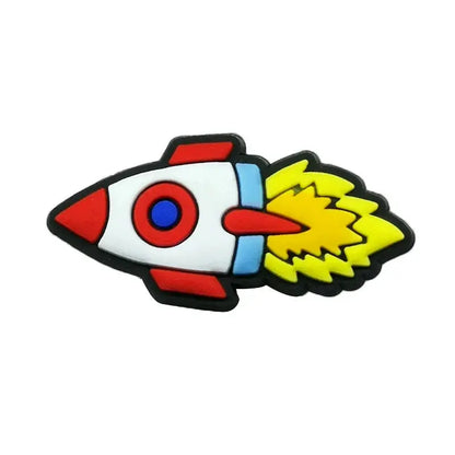 1/16pcs PVC Spaceship Shoe Charms Cartoon Astronaut Cool UFO ET Shoe Accessories Decorations Pins for Men Boy Kids Sandal Gifts - Cheeky Fantail Finds