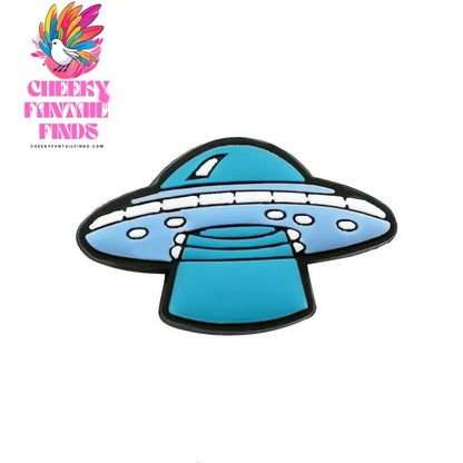 1/16pcs PVC Spaceship Shoe Charms Cartoon Astronaut Cool UFO ET Shoe Accessories Decorations Pins for Men Boy Kids Sandal Gifts - Cheeky Fantail Finds