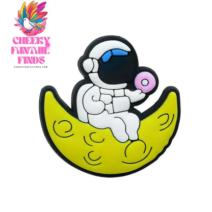 1/16pcs PVC Spaceship Shoe Charms Cartoon Astronaut Cool UFO ET Shoe Accessories Decorations Pins for Men Boy Kids Sandal Gifts - Cheeky Fantail Finds
