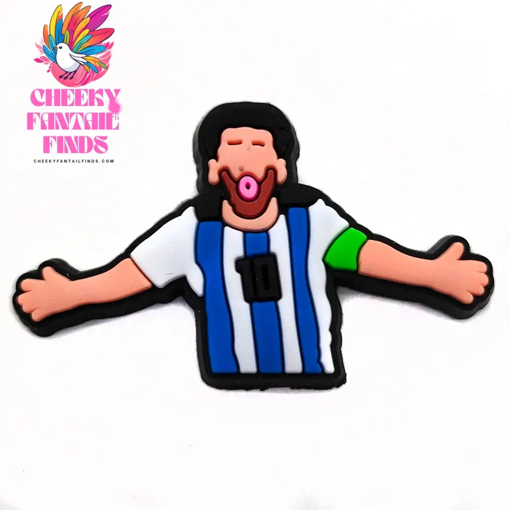1-18pc Cartoon Football Shoe Charms Design Shoe Decoration Fits For PVC Shoe Accessories Kids Boys Party Gifts - Cheeky Fantail Finds