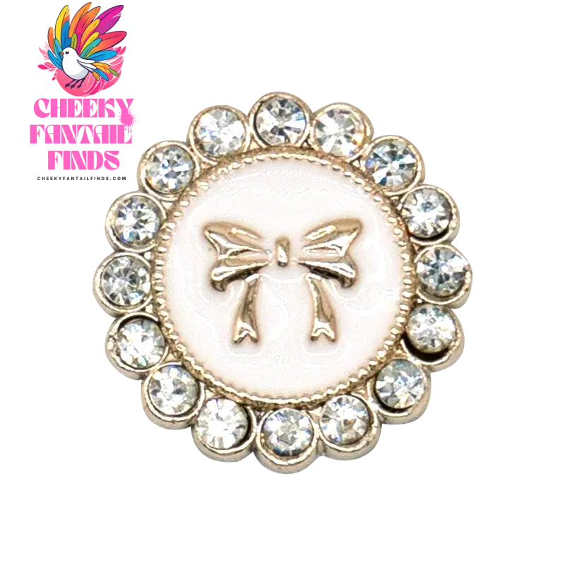 1/20PCS Golden Metal Shoe Charms Bling Metal Pin Wing Luxury Style Jewelry Shoe Accessories Fashion Women Men Shoe Buckle Decor - Cheeky Fantail Finds