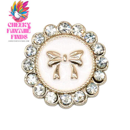 1/20PCS Golden Metal Shoe Charms Bling Metal Pin Wing Luxury Style Jewelry Shoe Accessories Fashion Women Men Shoe Buckle Decor - Cheeky Fantail Finds