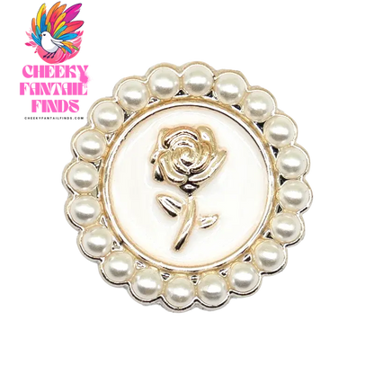 1/20PCS Golden Metal Shoe Charms Bling Metal Pin Wing Luxury Style Jewelry Shoe Accessories Fashion Women Men Shoe Buckle Decor - Cheeky Fantail Finds