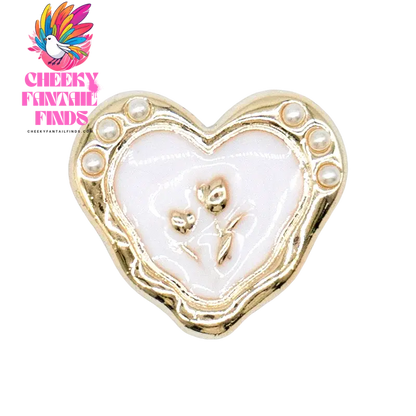 1/20PCS Golden Metal Shoe Charms Bling Metal Pin Wing Luxury Style Jewelry Shoe Accessories Fashion Women Men Shoe Buckle Decor - Cheeky Fantail Finds