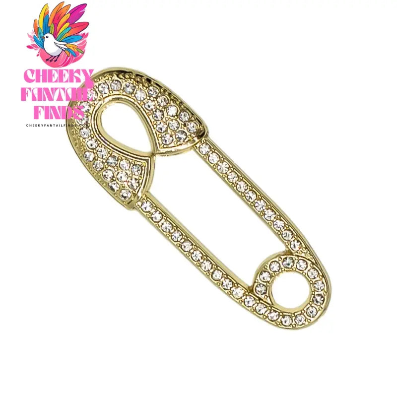 1/20PCS Golden Metal Shoe Charms Bling Metal Pin Wing Luxury Style Jewelry Shoe Accessories Fashion Women Men Shoe Buckle Decor - Cheeky Fantail Finds