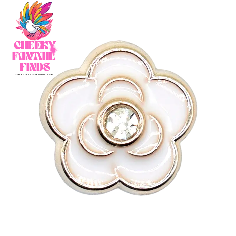 1/20PCS Golden Metal Shoe Charms Bling Metal Pin Wing Luxury Style Jewelry Shoe Accessories Fashion Women Men Shoe Buckle Decor - Cheeky Fantail Finds