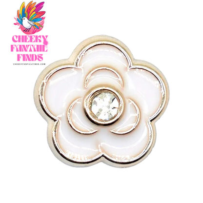 1/20PCS Golden Metal Shoe Charms Bling Metal Pin Wing Luxury Style Jewelry Shoe Accessories Fashion Women Men Shoe Buckle Decor - Cheeky Fantail Finds