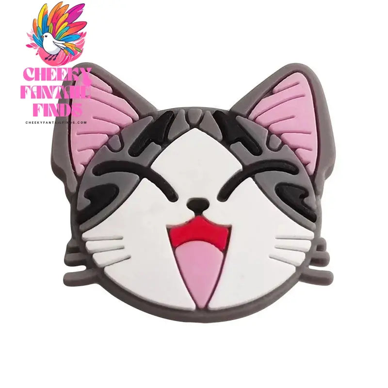 1-22pcs Cute Kawaii Cats Cartoon PVC Sh Accessories Clogs Sandals Shoe Buckle Decoration Pins Kids Friends Gifts - Cheeky Fantail Finds