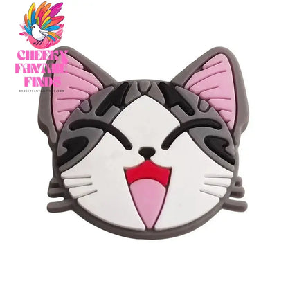 1-22pcs Cute Kawaii Cats Cartoon PVC Sh Accessories Clogs Sandals Shoe Buckle Decoration Pins Kids Friends Gifts - Cheeky Fantail Finds
