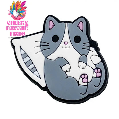 1-22pcs Cute Kawaii Cats Cartoon PVC Sh Accessories Clogs Sandals Shoe Buckle Decoration Pins Kids Friends Gifts - Cheeky Fantail Finds
