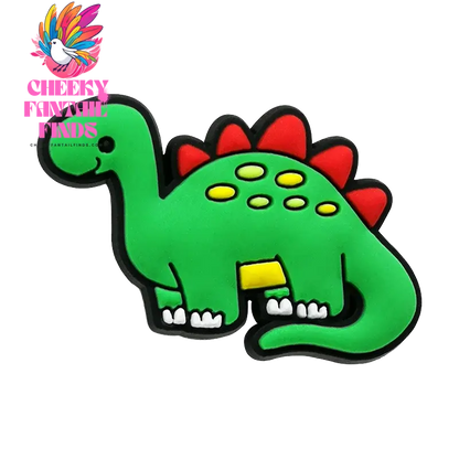 1/25pcs Dinosaur Shoe Charms Pterosaur Stegosaurus  Triceratops Shoe Decorations Pins for Kid Boy Shoe Accessories Ornament Gift - Cheeky Fantail Finds