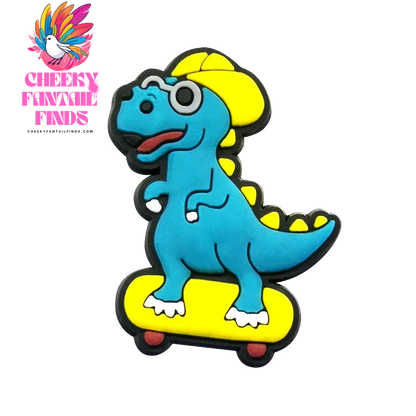 1/25pcs Dinosaur Shoe Charms Pterosaur Stegosaurus  Triceratops Shoe Decorations Pins for Kid Boy Shoe Accessories Ornament Gift - Cheeky Fantail Finds