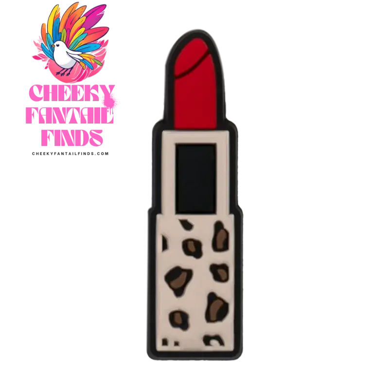 1/25pcs Leopard Print Shoe Charms Lipstick Cherry Butterfly Shoe Decorations Pins for Hot Girl Women Sandals Accessories Buckles - Cheeky Fantail Finds