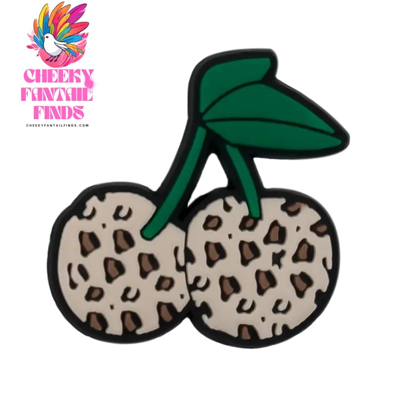 1/25pcs Leopard Print Shoe Charms Lipstick Cherry Butterfly Shoe Decorations Pins for Hot Girl Women Sandals Accessories Buckles - Cheeky Fantail Finds
