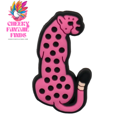 1/25pcs Leopard Print Shoe Charms Lipstick Cherry Butterfly Shoe Decorations Pins for Hot Girl Women Sandals Accessories Buckles - Cheeky Fantail Finds