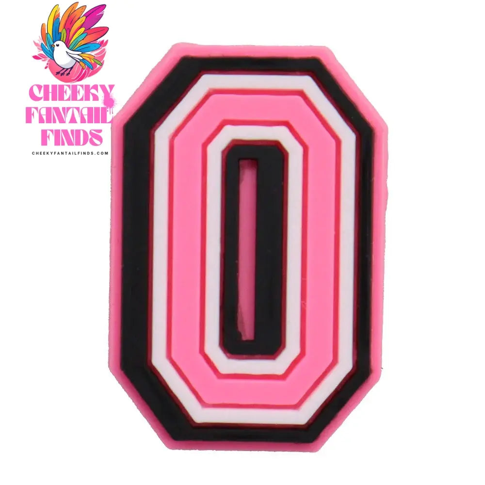 1-26Pcs PVC Pink English Letter Alphabet Sandals Shoe Charms Accessories Kids Designer Decoration DIY Backpack - Cheeky Fantail Finds