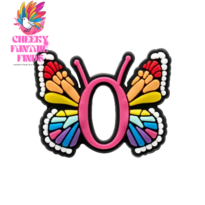1/26pcs PVC Butterfly Letters Shoe Charms for DIY Sandals Alphabet Shoe Decorations Pins for Women Girl Sandals Accessories Gift - Cheeky Fantail Finds