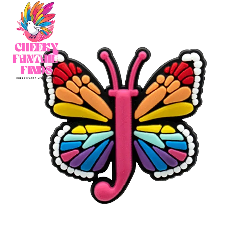 1/26pcs PVC Butterfly Letters Shoe Charms for DIY Sandals Alphabet Shoe Decorations Pins for Women Girl Sandals Accessories Gift - Cheeky Fantail Finds