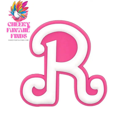 1/26pcs PVC Pink Letter Bag Charms Decorative for DIY Bag Accessories Decorations Buckles for Girl Women Beach Hand Bag Charms - Cheeky Fantail Finds