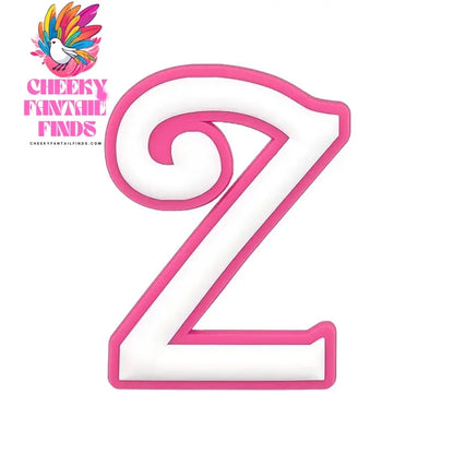 1/26pcs PVC Pink Letter Bag Charms Decorative for DIY Bag Accessories Decorations Buckles for Girl Women Beach Hand Bag Charms - Cheeky Fantail Finds