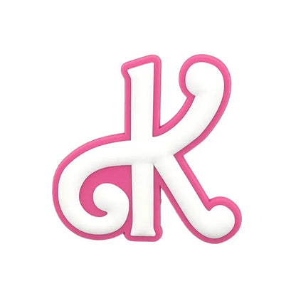 1/26pcs PVC Pink Letter Bag Charms Decorative for DIY Bag Accessories Decorations Buckles for Girl Women Beach Hand Bag Charms - Cheeky Fantail Finds