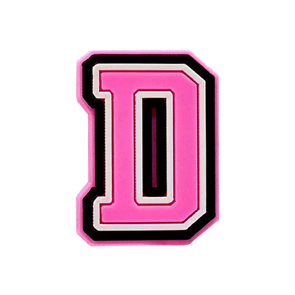 1/26pcs PVC Pink Letters Shoe Charms Alphabet for DIY Shoe Decorations Pins for Women Girl Sandal Accessories Ornaments Buckles - Cheeky Fantail Finds