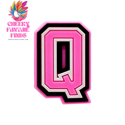 1/26pcs PVC Pink Letters Shoe Charms Alphabet for DIY Shoe Decorations Pins for Women Girl Sandal Accessories Ornaments Buckles - Cheeky Fantail Finds