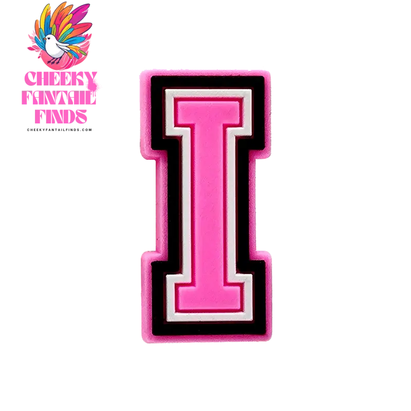 1/26pcs PVC Pink Letters Shoe Charms Alphabet for DIY Shoe Decorations Pins for Women Girl Sandal Accessories Ornaments Buckles - Cheeky Fantail Finds