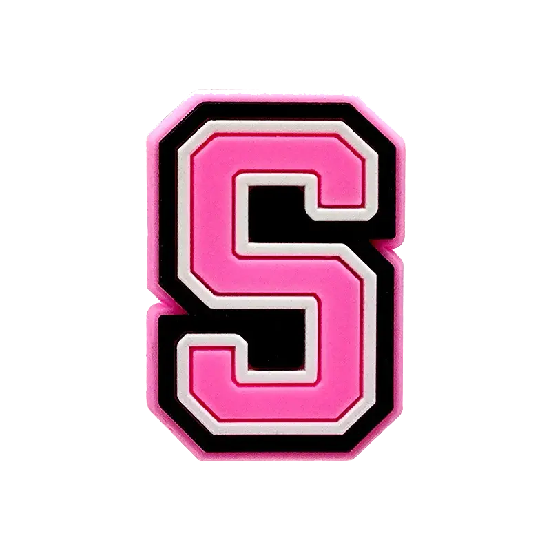 1/26pcs PVC Pink Letters Shoe Charms Alphabet for DIY Shoe Decorations Pins for Women Girl Sandal Accessories Ornaments Buckles - Cheeky Fantail Finds