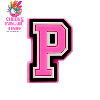 1/26pcs PVC Pink Letters Shoe Charms Alphabet for DIY Shoe Decorations Pins for Women Girl Sandal Accessories Ornaments Buckles - Cheeky Fantail Finds