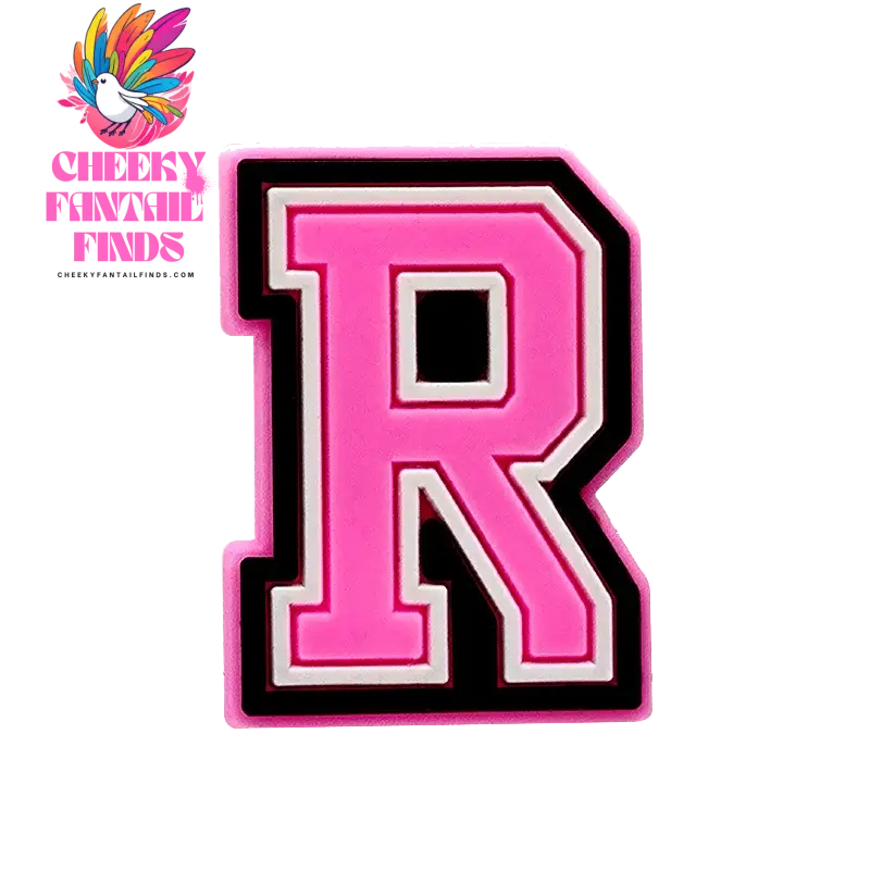 1/26pcs PVC Pink Letters Shoe Charms Alphabet for DIY Shoe Decorations Pins for Women Girl Sandal Accessories Ornaments Buckles - Cheeky Fantail Finds