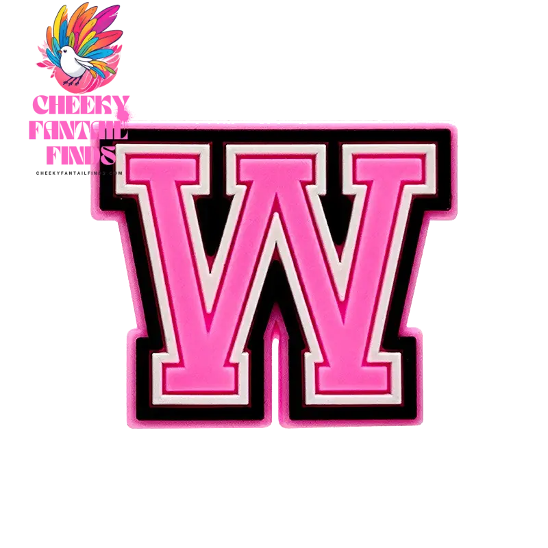 1/26pcs PVC Pink Letters Shoe Charms Alphabet for DIY Shoe Decorations Pins for Women Girl Sandal Accessories Ornaments Buckles - Cheeky Fantail Finds