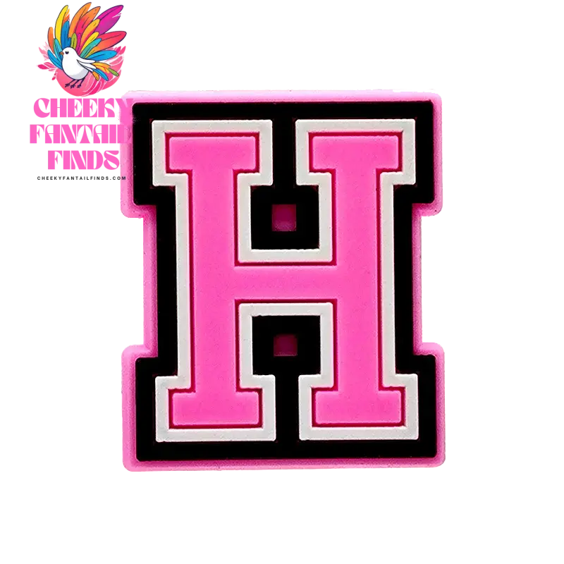 1/26pcs PVC Pink Letters Shoe Charms Alphabet for DIY Shoe Decorations Pins for Women Girl Sandal Accessories Ornaments Buckles - Cheeky Fantail Finds