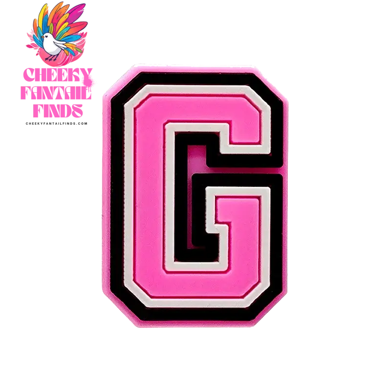 1/26pcs PVC Pink Letters Shoe Charms Alphabet for DIY Shoe Decorations Pins for Women Girl Sandal Accessories Ornaments Buckles - Cheeky Fantail Finds