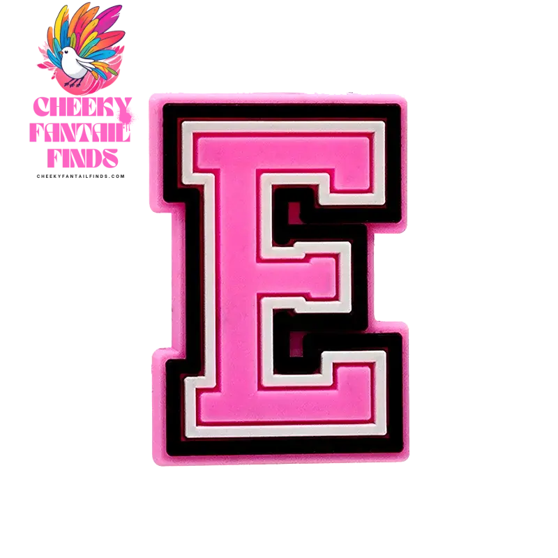 1/26pcs PVC Pink Letters Shoe Charms Alphabet for DIY Shoe Decorations Pins for Women Girl Sandal Accessories Ornaments Buckles - Cheeky Fantail Finds