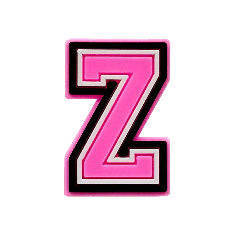 1/26pcs PVC Pink Letters Shoe Charms Alphabet for DIY Shoe Decorations Pins for Women Girl Sandal Accessories Ornaments Buckles - Cheeky Fantail Finds
