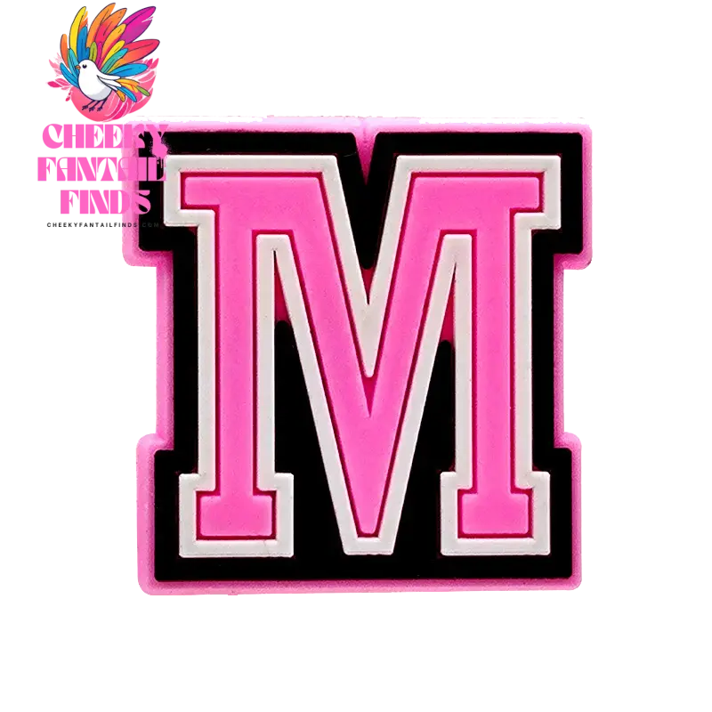 1/26pcs PVC Pink Letters Shoe Charms Alphabet for DIY Shoe Decorations Pins for Women Girl Sandal Accessories Ornaments Buckles - Cheeky Fantail Finds