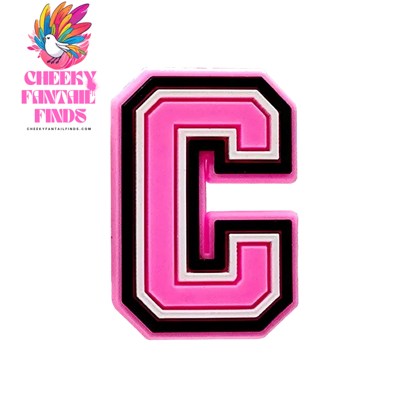 1/26pcs PVC Pink Letters Shoe Charms Alphabet for DIY Shoe Decorations Pins for Women Girl Sandal Accessories Ornaments Buckles - Cheeky Fantail Finds